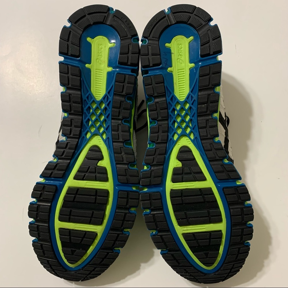 Asics Mens Gel Quantum 180 4 Shoes Size 12 White Safety-Yellow 1021A104-104 - Picture 5 of 11